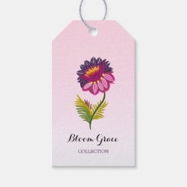 Etiqueta Para Presente Flor isolada
