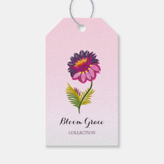 Etiqueta Para Presente Flor isolada