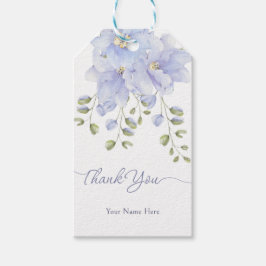 Etiqueta Para Presente Flor macia púrpura