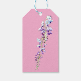 Etiqueta Para Presente Flor roxa