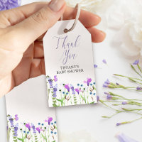 Flor Selvagem Roxo Personalizado Obrigado Dando Et