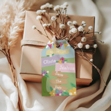 Flor Silvestre Rústica com Placas de Bunting Save 