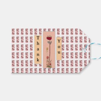 Etiqueta Para Presente Flor Vermelho Simples
