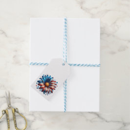Etiqueta Para Presente Floral 4 de Julho