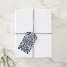 Etiqueta Para Presente Floral Antigo Otomano Iznik