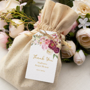 Etiqueta Para Presente FLORAL Embrace Matrimony Chá de panela