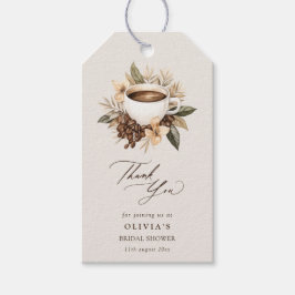 Etiqueta Para Presente Floral Love is Breing Chá de panela Obrigado