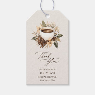 Etiqueta Para Presente Floral Love is Breing Chá de panela Obrigado
