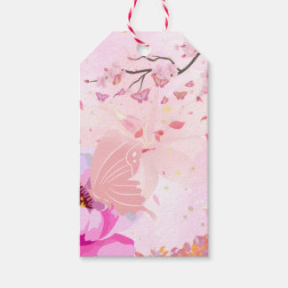 Etiqueta Para Presente floral rosa