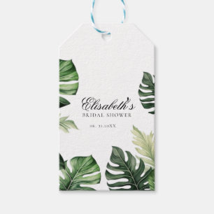 Etiqueta Para Presente Floral Tropical Colorido   Chuveiro de noiva com f