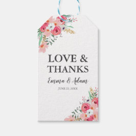 Etiqueta Para Presente Floral Wedding Favor Gift Tags Flor Rosa