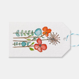 Etiqueta Para Presente Flores
