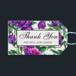 Etiqueta Para Presente Flores de cor-de-água magenta púrpura Elegante<br><div class="desc">Pentes de cor-de-água magenta magenta roxa romântica. Perfeito para primavera, verão ou eventos de outono. Belo trabalho de arte de cor de água de roxo para ocasiões de campo, boho, jardim e tema floral. Para começar a alterar nomes e detalhes do evento, clique em "Personalizar este modelo" e edite o...</div>