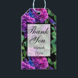 Etiqueta Para Presente Flores de cor-de-água magenta-púrpura escura, flor<br><div class="desc">Pentes de cor-de-água magenta magenta roxa romântica. Perfeito para primavera, verão ou eventos de outono. Belo trabalho de arte de cor de água de roxo para ocasiões de campo, boho, jardim e tema floral. Para começar a alterar nomes e detalhes do evento, clique em "Personalizar este modelo" e edite o...</div>