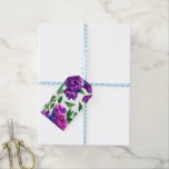 Etiqueta Para Presente Flores de cor-de-água magenta-púrpura escura, flor<br><div class="desc">Pentes de cor-de-água magenta magenta roxa romântica. Perfeito para primavera, verão ou eventos de outono. Belo trabalho de arte de cor de água de roxo para ocasiões de campo, boho, jardim e tema floral. Para acessar as ferramentas de edição, role para baixo até "Clique para personalizar". Assim que estiver na...</div>