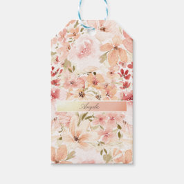 Etiqueta Para Presente Flores de Primavera em Flor