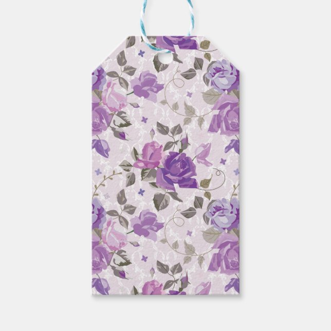 ETIQUETA PARA PRESENTE FLORES DE RODAS (Frente)