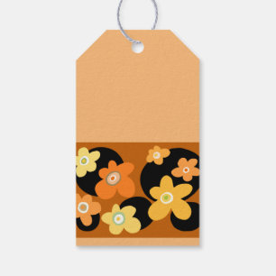 Etiqueta Para Presente flores laranja