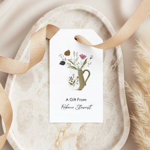 Etiqueta Para Presente Flores para Todas as Ocasiaões Um Presente Persona