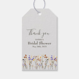 Etiqueta Para Presente Flores selvagens Favor do Chá de panela de Casamen