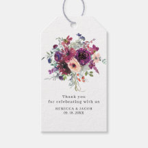 Flores Silvestres Aquarela Borgonha Casamento Boho