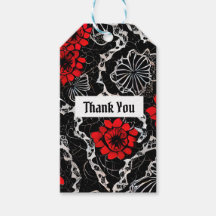 Flores Vermelhas e Padrões Sem Olho Preto