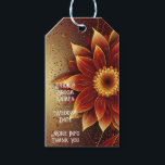 Etiqueta Para Presente Florescimento Eterno: Uma Celebração Atemporal do<br><div class="desc">Celebre a sua história de amor com o nosso convite de casamento "Eternal Bloom", apresentando um deslumbrante design floral em tons ricos de vermelho, dourado e tons terrosos. Este design elegante e atraente simboliza a beleza do amor eterno e é perfeito para casais que procuram um convite atemporal e sofisticado....</div>