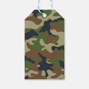 Etiqueta Para Presente Floresta Camo
