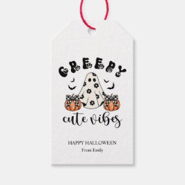Etiqueta Para Presente Fofo Cachorro Personalizado Vibes Girly Ghost & Pu