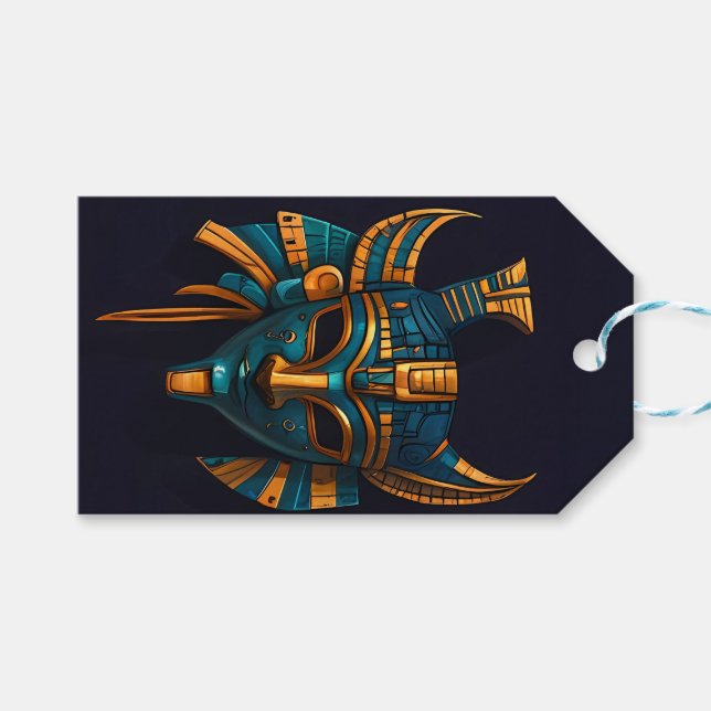 Etiqueta Para Presente Fogo da etiqueta do presente dos deuses (Frente (horizontal))