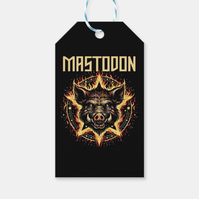 Etiqueta Para Presente Fogo do Javali Mastodonte (Frente)
