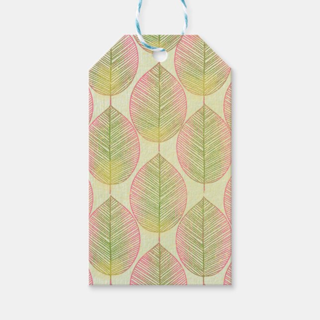 Etiqueta para Presente | Folha de Palma Moderna do (Frente)