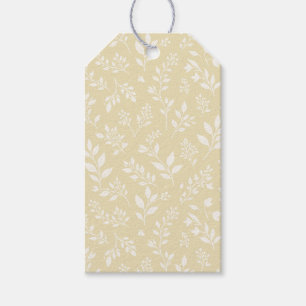 Etiqueta Para Presente Folhagem de Outono Neutra - Trigo Dourado
