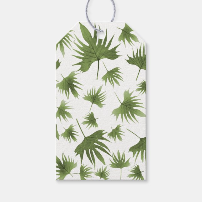 Etiqueta Para Presente Folhas de Vinha das Canárias (Frente)