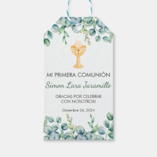 Etiqueta Para Presente Folhas verdes e bonitas na primeira comunidade esp
