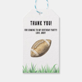 Etiqueta Para Presente Football First Year Down Birthday Party