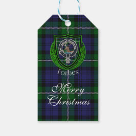 Etiqueta Para Presente Forbes Scottish Clan Tartan & Crest