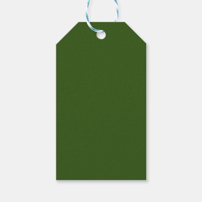 Etiqueta Para Presente Forest Green #325513, Cactus (Frente)