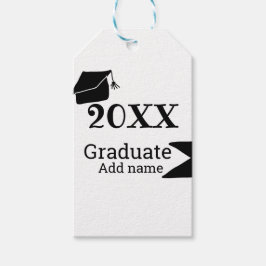 Etiqueta Para Presente Formando 20XX graduação que é simples e moderno