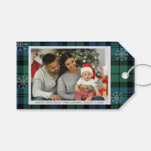 Etiqueta Para Presente Foto da família de Xadrezes russa Campbell Tartan
