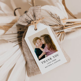 Etiqueta Para Presente Foto de Aniversário Comum