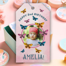 Foto de aniversário de uma menina rosa-branca