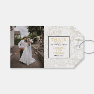 Etiqueta Para Presente Foto de casamento Black Germany