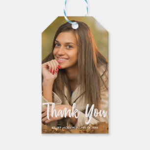 Etiqueta Para Presente Foto de Graduado Chic Personalizada Festa de Forma