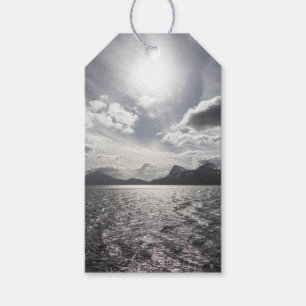 Etiqueta Para Presente Foto de Paisagem na Costa da Noruega