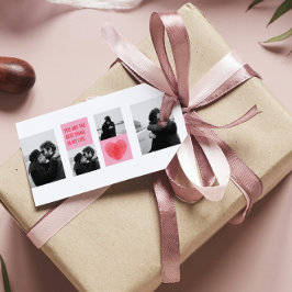 Etiqueta Para Presente Foto do Casal de Colagem | Dias de os namorados Co