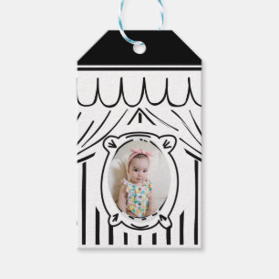 Etiqueta Para Presente Foto do estilo em quadrinhos 2D