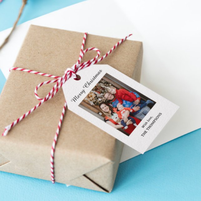 Etiqueta Para Presente Foto Feliz Natal (Criador carregado)