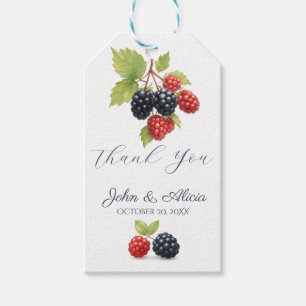Etiqueta Para Presente Foto Romântica Rustic Autumn Berry Back