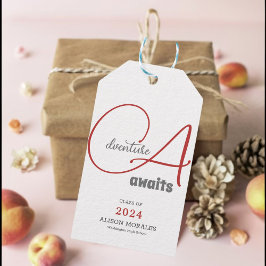 Etiqueta Para Presente Foto Rosa Claro Chic Aventura Espera pela Formatur